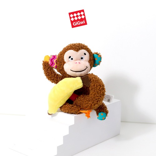 기그위 강아지 장난감 플러쉬프렌즈 바나나 원숭이