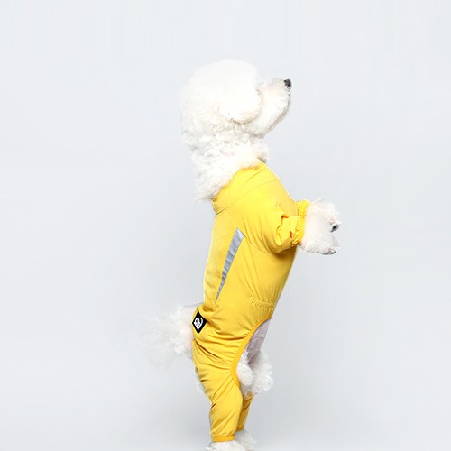 슈펫 산책용바지 강아지옷 올인원 옐로우  PF2U5AI0311