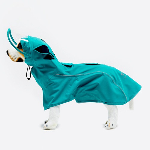 슈펫 햇레인커버2 강아지우비 옷 (청록색)
